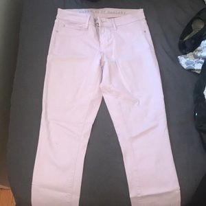 Purple articles of society pants